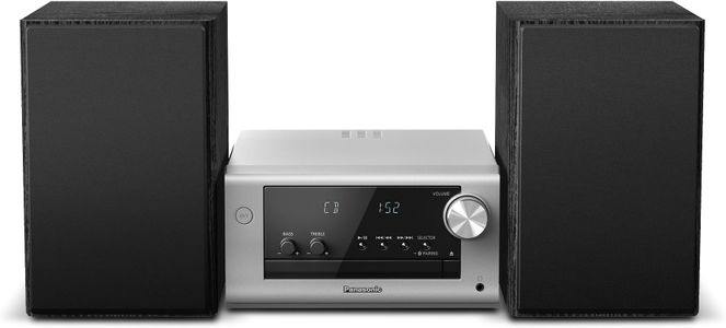 Panasonic Micro HiFi Stereo System, 80W – Silver