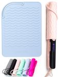 ANGENIL Heat Mat for Hair Straighteners, Silicone Heat Resistant Mat for Curling Irons Tongs, Heat Proof Mat for Hair Straighteners Travel Flat Iron, Protection for Hair Styling Tools 23 cm x 17 cm