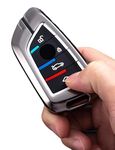 STYLENFLAUNT® Waterproof Soft Silicon Car Case Holder with Keychain & Full Protection Compatible for BMW 4 Button Metal Smart Car Key Cover Compatible with BMW 2/3 Series (Pack of 1)