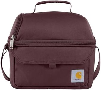 Carhartt Insulated 12 Can Two Compartment Lunch Cooler, Durable Fully-Insulated Lunch Box, Dual Compartment (Port)