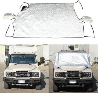 Windshield Snow Cover for Ineos Grenadier 2020-2024, Car Snow Cover, Front Windshield Sunshade, Exterior Windscreen Privacy Sun Shade, UV-Rays Sun Ice Snow Frost Protector,4-Layer Windshield Cover (A)