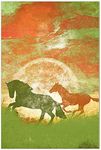 Tree-Free Greetings Boxed Set ECOnotes- Blank Stationary Notecards with Envelopes, 4" x 6", Wild Soulmate NQ, Horse Themed, Set of 12 (FS66825)