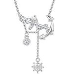 OHAYOO Anchor Necklace 925 Sterling
