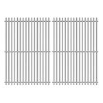 GFTIME 17.5 Inch BBQ Cooking Grates for Weber Spirit 300 Series(2013-2017 with Front Burner Knobs), Spirit E-310 & 320, Genesis Silver B&C, Stainless Steel Grill Grid Grates Replacement for 7639