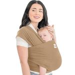 KeaBabies Baby Wrap Carrier - All in 1 Original Breathable Baby Sling, Lightweight,Hands Free Baby Carrier Sling, Baby Carrier Wrap, Baby Carriers for Newborn, Infant, Baby Wraps Carrier, Baby Slings (Warm Hearth)