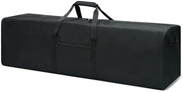 52 Inch Large Duffle Bag for Travel Camping Sport Equipment Storage Bag with 2-Way Lockable Zippers-Black