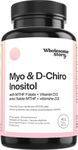 Myo-Inositol & D-Chiro Inositol Capsules with MTHF, Folate, Vitamin D| Support for Ovarian Function, Hormone Balance, & Homocysteine Levels | Fertility Supplements for Women | 40:1 Ratio