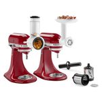 KitchenAid Food Meat Grinder Salad Vegetable Slicer Shredder Stand Mixer Attachment Set KSM2VSGA