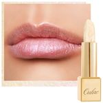 OULAC Metallic Shine Lipstick - Sheer White Lip Balm, Lightweight Soft Lip Base Ultra Hydrating, Moisturizing Primer for Lips, Vegan & Cruelty-Free, Sheer Coverage Lip Color 4.3 g/0.15, Crystal Veil