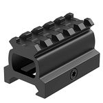 Feyachi Picatinny Riser Mount, 0.95" High, 5 Slots Riser Mount for Red Dot Sight