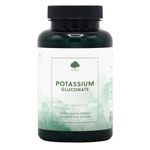 Potassium Gluconate Capsules | 334mg Elemental Potassium per 4 Capsule dose | 120 Vegan Capsules | G&G Vitamins