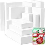 12 White Gift Wrap Boxes with Lids