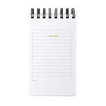 russell+hazel Spiral To Do Notebook, Office Supplies, 4” x 7”, 196 Lined Pages, White (44311)