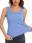 UQOIIL Ribbed Sleeveless for Womens