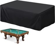 Riksam 8FT Pool Table Cover Full Protection, Billiard Table Cover Pool Table Protector with Drawstring, Waterproof & Dustproof Snooker Table Covers, Heavy Duty Cover for Snooker Billiard Table