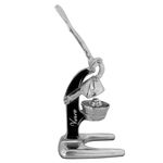 Artisan Cast Aluminum Professional Grade Manual Hand Press Juicer for Orange, Grapefruit, and Large Citrus Fruits Morning Drinks, Cocktails, or Cooking by Verve CULTURE - Black - Large 14x9x17