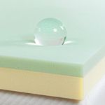 Zinus 4 Inch Green Tea Memory Foam Mattress Topper / Pressure-Relieving Layers / CertiPUR-US Certified, Full