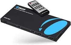 OREI 4K HDMI Matrix Switch 4 X 2, Switcher 18G UltraHD with Arc Supports Upto 4K @ 60Hz & 1080P IR Audio Extractor Arc EDID HDCP 2.- Remote Control - Full Matrix Selection