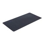 MotionTex Exercise Equipment Mat for Under Stationary Bike, Spin Bike, Exercise Bike, Treadmill, Fitness Equipment, Home Gym Floor Protection, 24" x 48", Black