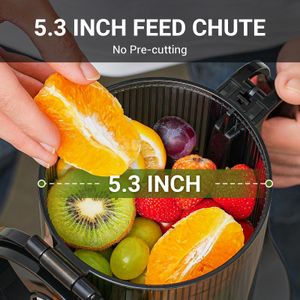 AMZCHEF Cold Press Juicer – 250W Powerful Slow Masticating Extractor