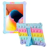 Tablet Case for 10 inch/10.1 inch Universal Tablet Cover, Compatible with Zonko, qunyiCO, MEIZE, PRITOM, FEONAL, ANTEMPER, MARVUE, Dragon Touch, Winsing, FANGOR, ZZB Tablet Case (Rainbow Blue)