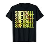 Softball Shirt Vintage Slowpitch Softball Pitcher Catcher T-Shirt