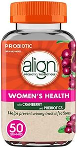 Align Women's Health Prebiotic + Probiotic Gummies, Helps Prevent Urinary Tract Infections, Cranberry Flavoured, 50 Gummies