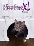 The Kitty Pass XL Large Cat Door, Interior Large Pet Door Hidden Litter Box.