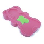 Bathtub Sponge Mat Bath Support for Infant & Baby MIDI Up to 6kg & 60cm Tall (Pink)