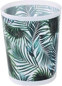 Tropical Waste Basket – 4.5L Decorative Plastic Trash Can for Home and Office