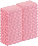 Homaxy 100% Cotton Terry Kitchen Towels(Pink, 13 x 28 inches), Checkered Designed, Soft and Super Absorbent Dish Towels, 24 Pack