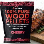 Kona 100% Cherry Smoker Pellets, Intended for Ninja Woodfire Outdoor Grill, 2 lb Resealable Bag