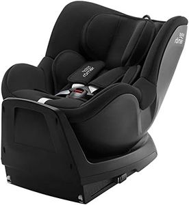 BRITAX RÖMER Rotating car seat DUALFIX Plus, 360 Degree, incl. Newborn Insert and ISOFIX, from 40-105 cm (i-Size), Birth - 4 Years, Space Black