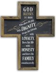 Abbey Gift (Abbey & CA Gift) God Blesses The Man Wall Cross, Multicolor