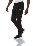 PUMA Men's Liga Training Pants Black White, Small