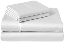 Short Queen 16" Sheets for Rv Camper 100% Cotton Rv Sheets Short Queen Sheets Camper Sheets Rv Queen Sheets Short Queen Sheet Set for Rv Camper Short Queen Sheets for Rv Mattress White Solid