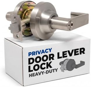 MiLocks Grade 1 Commercial Privacy Entry Lever - Lever Locksets for Bathroom - Heavy Duty Door Lock for Office & Other High Traffic Areas, Commercial Door Locks w/Industrial Latch, Privacy Function