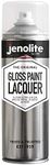 JENOLITE Clear Lacquer Spray | Gloss | Crystal Clear Finish | Enhances & Protects Surface and Paintwork from Corrosion & UV Damage, Non-Yellowing Clear Varnish | 500ml