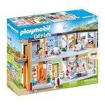 Playmobil 70190 City Life Large Furnished Hospital with Lift, educational toy, fun imaginative role play, playset suitable for children ages 4+