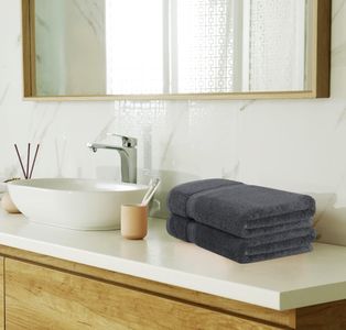 Utopia Towels 8-Piece Towel Set – Gray Cotton Bath Towels