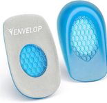 Envelop Gel Heel Cups - Heel Cushion for Women, Men, Bone Spur, Plantar Fasciitis Support - Shoe Inserts Provide Foot Pain Relief for Achilles, Feet Arch, Kids - Shock Absorbing Protector Pad (Small)