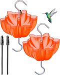 Ant Moat for Hummingbird and Oriole Feeders to Guard Against Ants Protecting The Sugar Nectar Water, Cleaning Brushes Included, 2 Pack (Red 2 Pack)