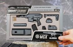 GoatGuns Miniature SIG MCX Model Grey | 1:3 Scale Die Cast Metal Build Kit