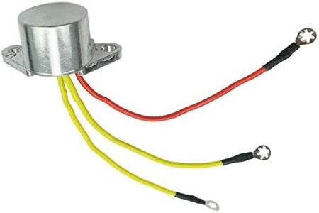 Outboard Rectifier 3 Wires Fits for 1980-2001 Johnson Evinrude 15 60 65 75 85 88 9.9 90 100 110 112 115 140 150 175 200 235 HP, Voltage Marine Regulator Replace OE 18-5708 583408 582399 580795 581603