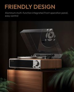 Qlearsoul ONE-Q Vinyl Record Player – Turntable with Modern Design