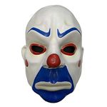 LePyCos Joker Mask Latex DC Clown Super Villain Cosplay Accessory Halloween Costume Props Blue