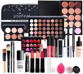 RoseFlower 24Pcs Make-up Cosmetic All in One Set Multi-purpose Beauty Kit with Gift Bag - Highly Pigmented Makeup Palette Combination Lip Face Eyebrow Eye Make Up Brush Items for Essential Starter #01