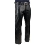 Milwaukee Leather Men's Classic Fit Leather Pants (LKM5790-BLK-48_Black_48)