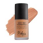 Ruby's Organics Liquid Foundation for Face Makeup, Waterproof, Full Coverage Blendable, Long Lasting, Matte Finish and Poreless, Normal to Oily Skin, Vegan, Paraben and Silicon-Free, Shade M02.2, 30 ml
