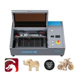 OMTech K40+ 40W CO2 Laser Engraver, 20x30cm Desktop Laser Engraving Machine for Home Use, 300mm/s Laser Engraver Cutter with Adjustable Laser Head Air Assist for Wood Glass (with LightBurn)